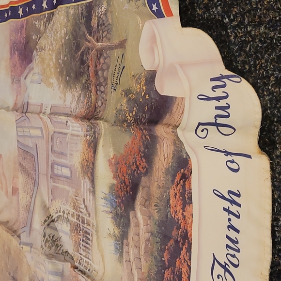 2022 Thomas Kinkade Christmas Village Thomas Kinkade Holiday Thomas Kinkade Happy Fourth Of July Flag